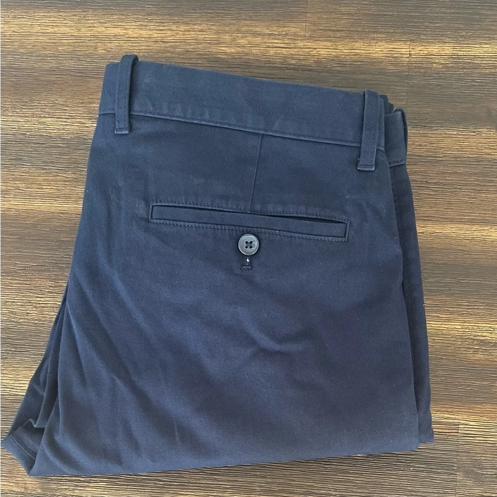 J Crew Factory Slim Flex Chino Pant 36 x 32 Navy Blue